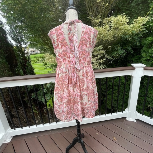 FREE People Velvet All The Time mini dress pink print size Small - Picture 9 of 14